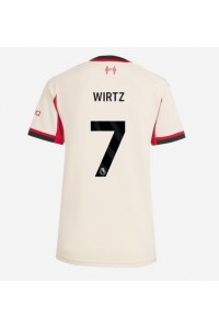 Liverpool Florian Wirtz #7 Fotballdrakt Borte Klær Dame 2025-26 Korte ermer